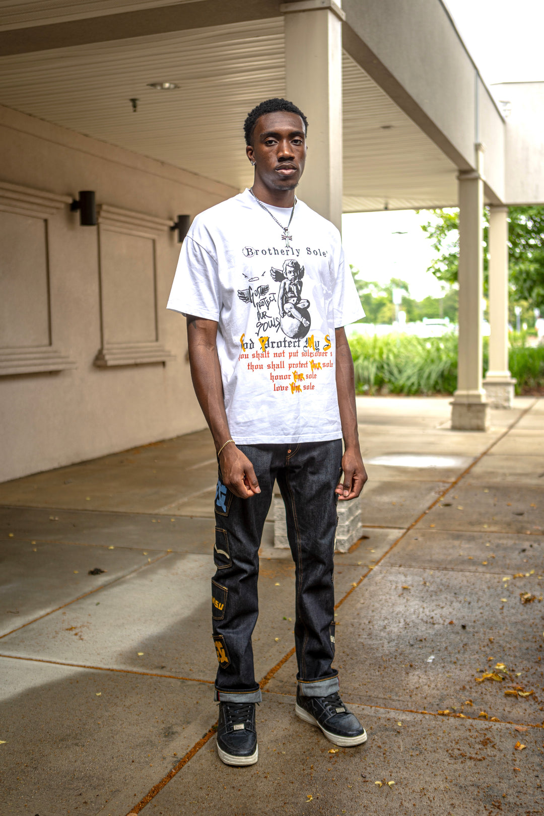 Brotherly Sole The Sole Commandments T-Shirt (White.) - graphic tee with sneakerhead code